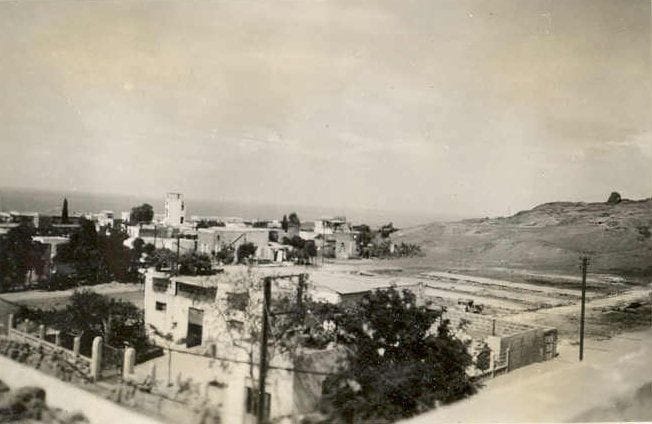 منطقة تلة الخياط في الأربعينيات (الصورة من موقع بيروت القدمة)
