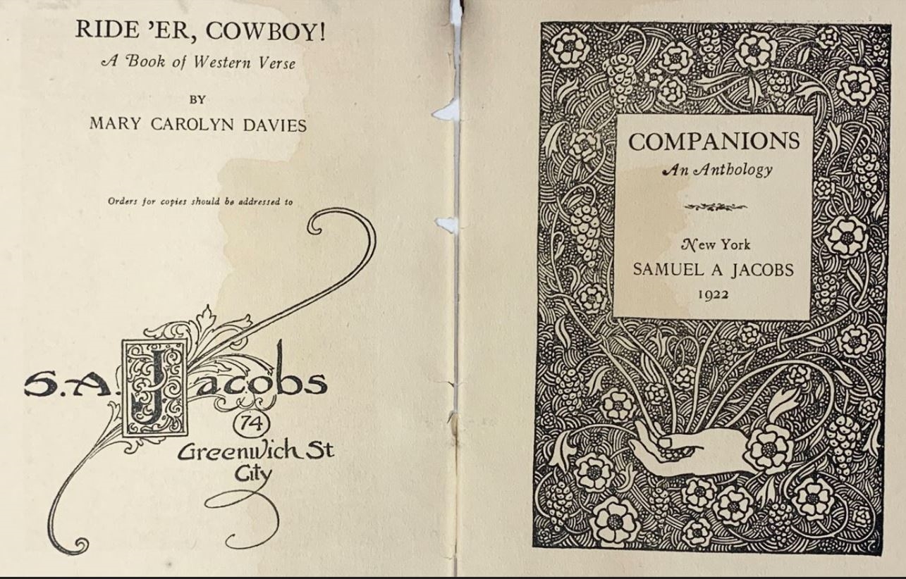 شعار دار النشر (جاكوبْسْ) بتصميم جبران