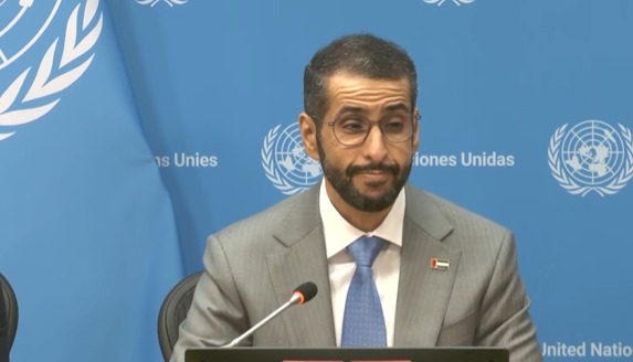 مساعد وزير الخارجية الإماراتي لشؤون الطاقة والاستدامة عبدالله أحمد بالعلاء (إكس).