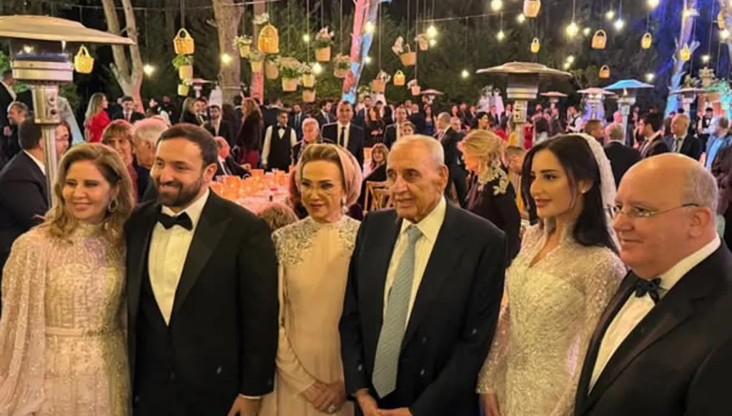 العروس من صيدا... عقد قران نجل رئيس مجلس النواب نبيه بري (فيديو)