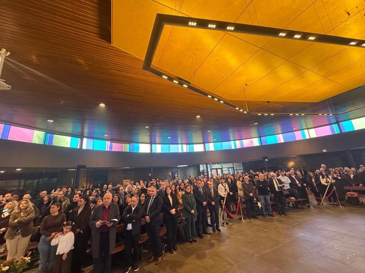 خلال تدشين كنيسة مار يوحنا (بكركي).