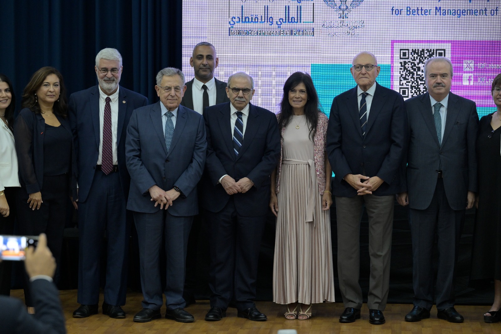صورة خلال احتفال المعهد المالي (نبيل اسماعيل)