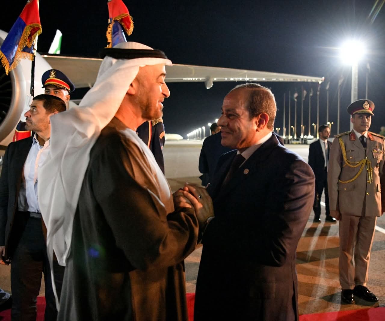 محمد بن زايد والسيسي.