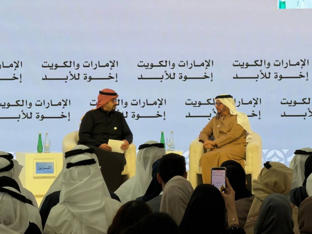 أنور قرقاش خلال الجلسة (إكس).