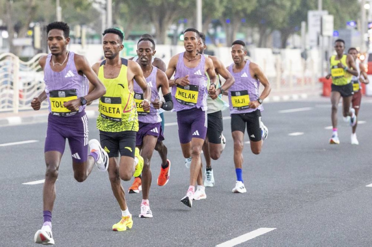 من ماراثون دبي 2026. (وكالات)