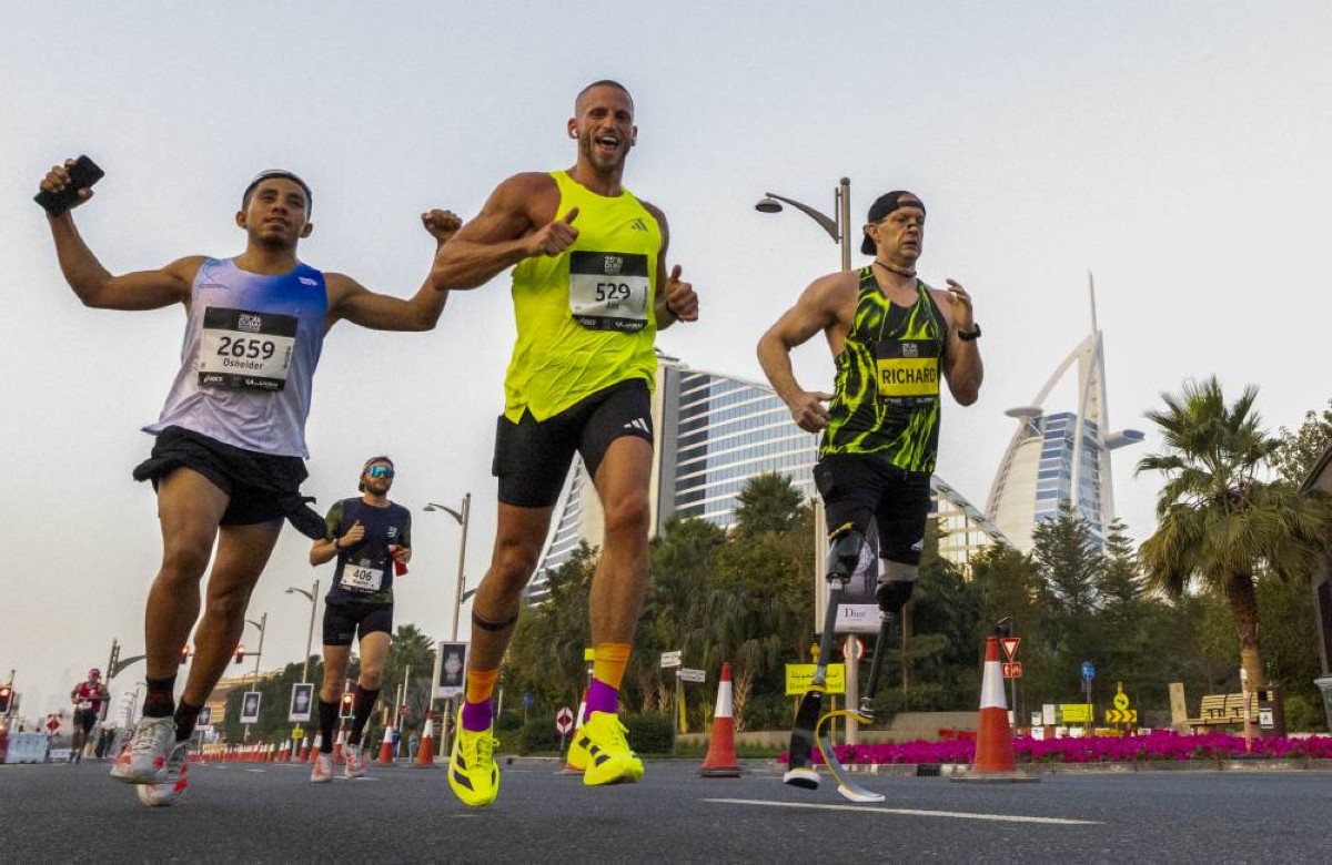 من ماراثون دبي 2026. (وكالات)