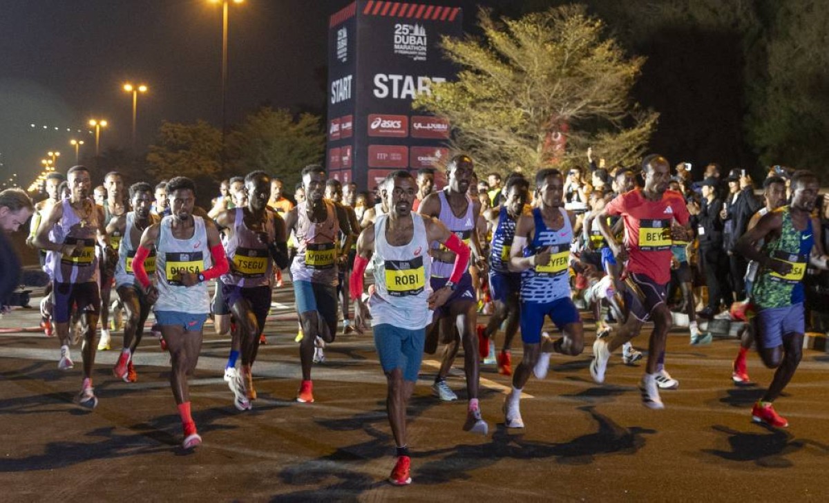 من ماراثون دبي 2026. (وكالات)