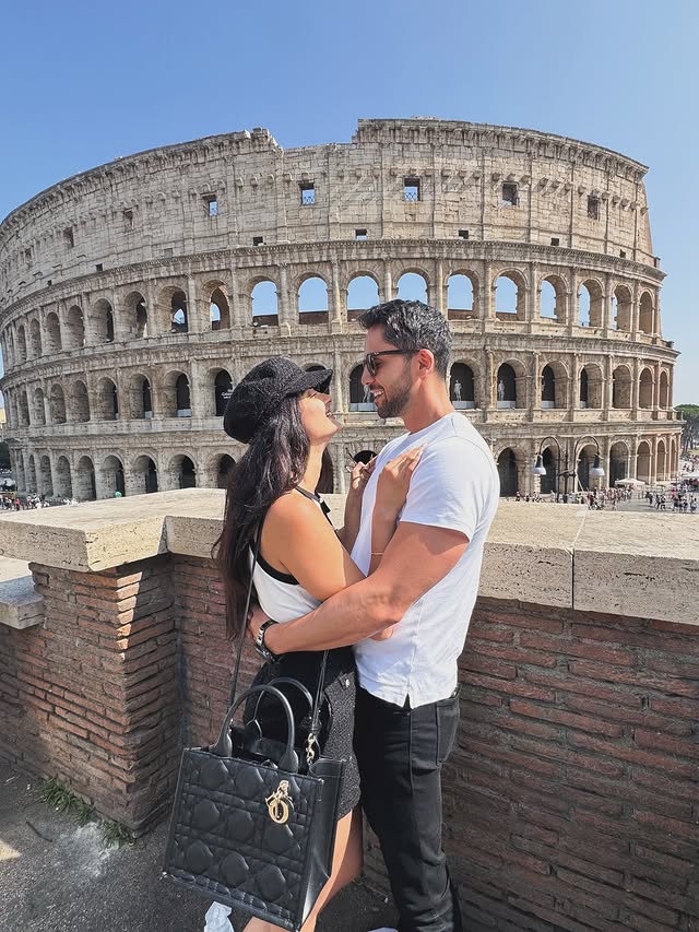 ماهلاغا في عطلة رومانسيّة في روما (إنستغرام)