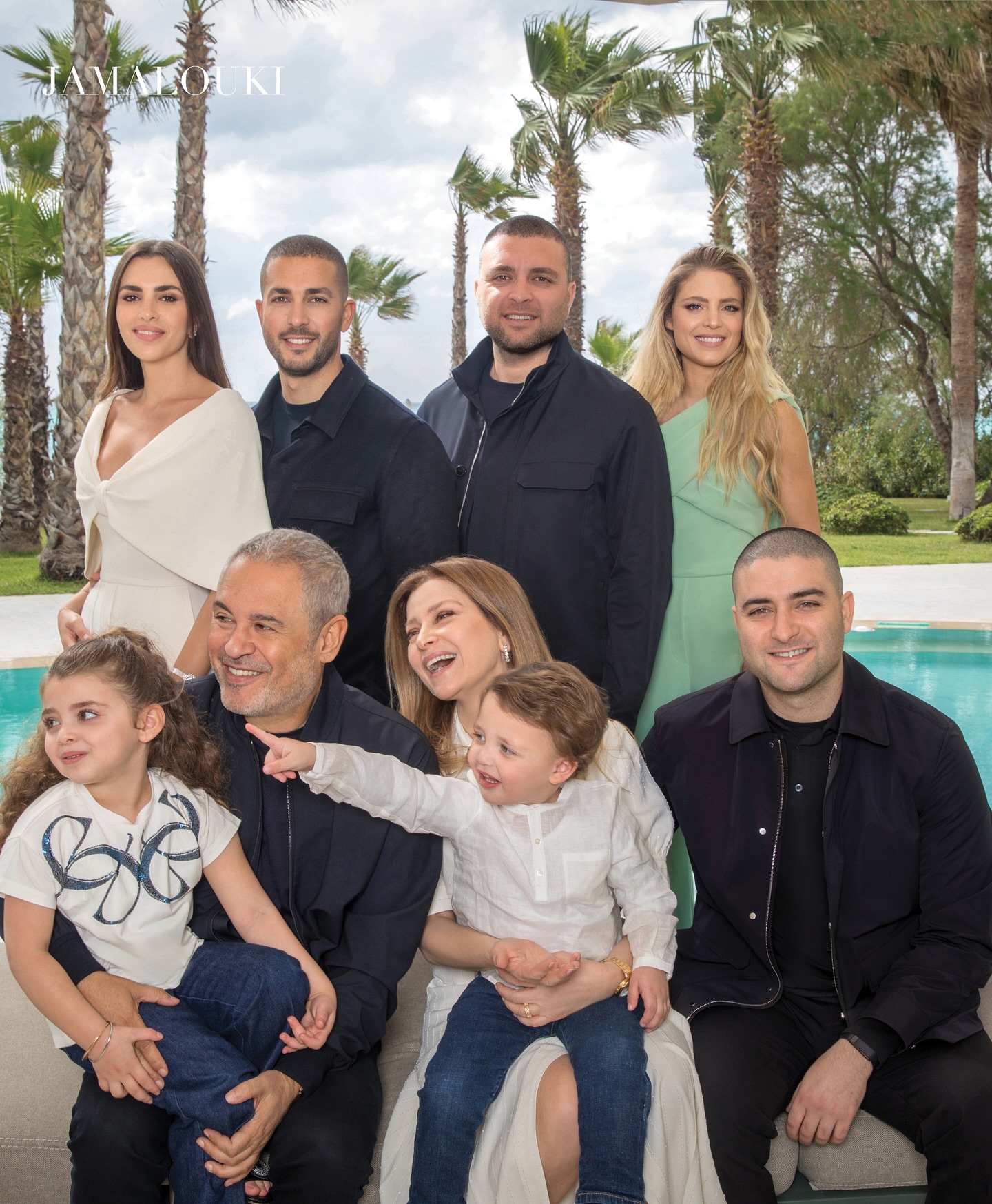 زين قطامي بين كلودين وكريستينا صعب (تصوير محمد سيف خاص جمالك)