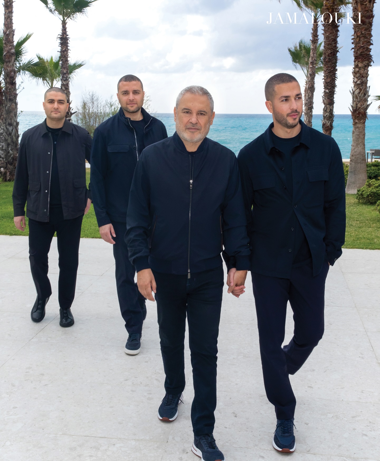 زين قطامي بين كلودين وكريستينا صعب (تصوير محمد سيف خاص جمالك)