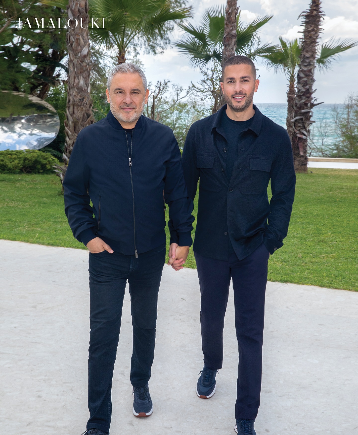 زين قطامي بين كلودين وكريستينا صعب (تصوير محمد سيف خاص جمالك)