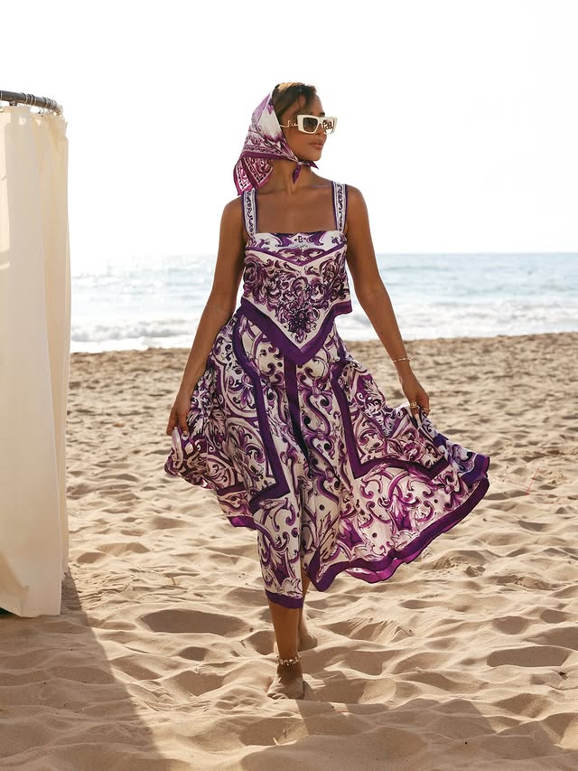 بلقيس فتحي بتصميم Dolce & Gabbana (إنستغرام)