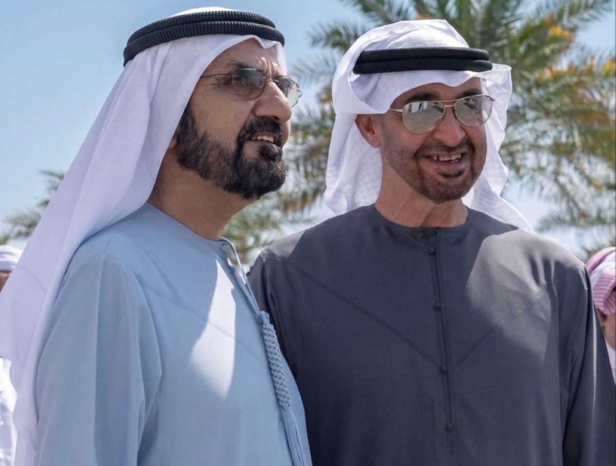 بن زايد وبن راشد في صورة تجمعهما معا 