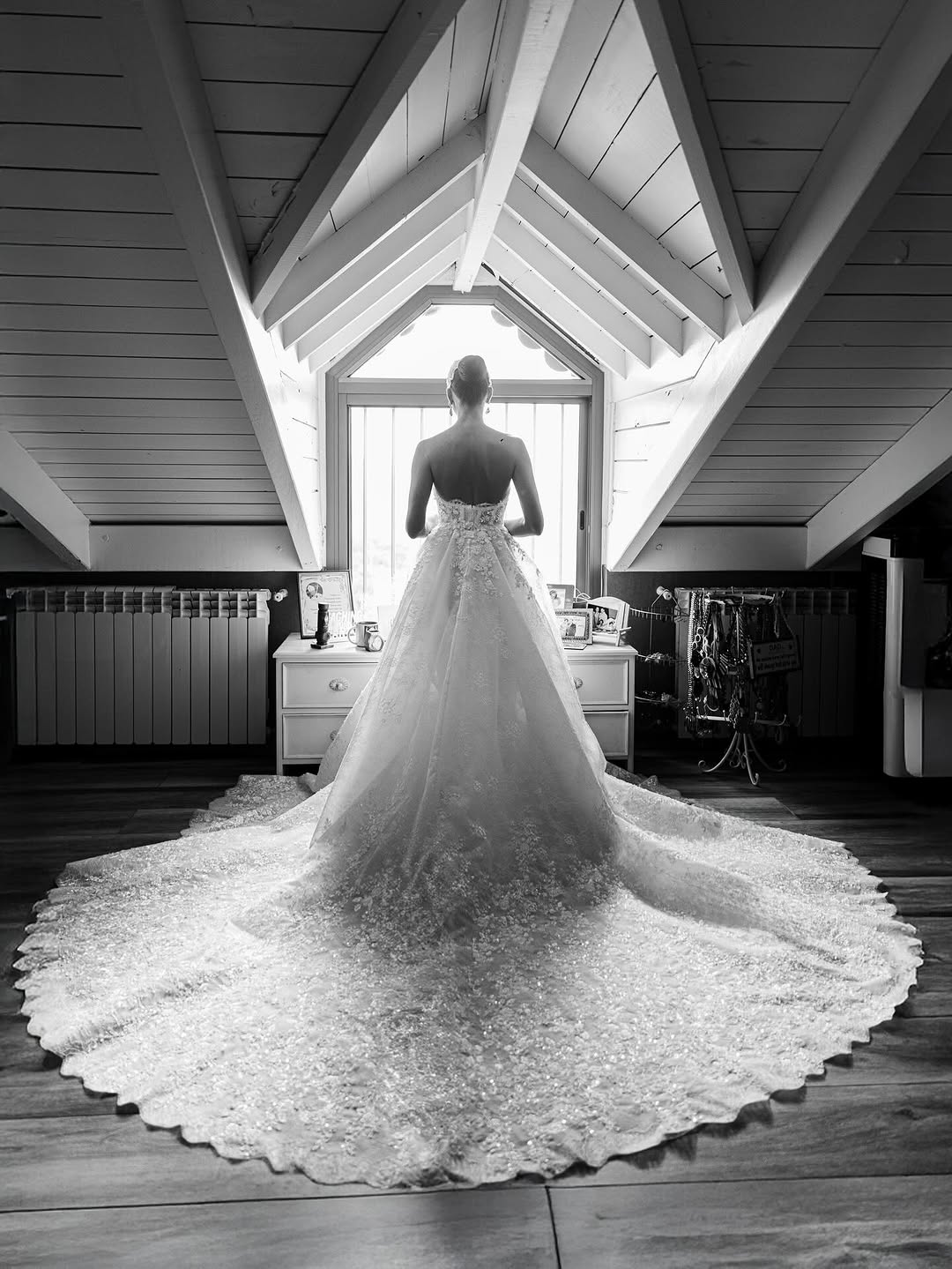 داليدا خليل بفستان زفاف من تصميم انطوان القارح (انستغرام)