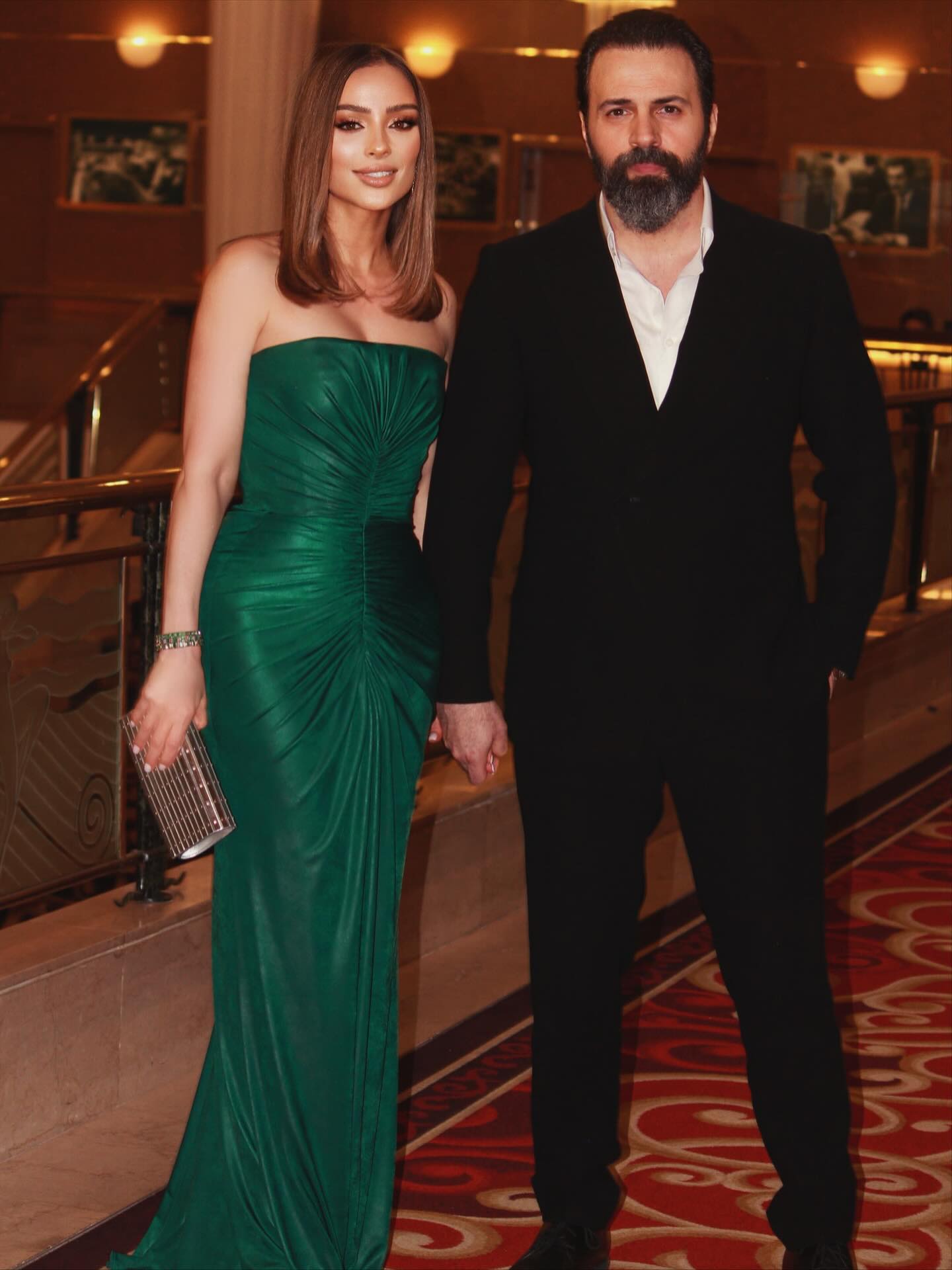 تيم حسن وزوجته الإعلاميّة وفاء الكيلاني (إنستغرام)