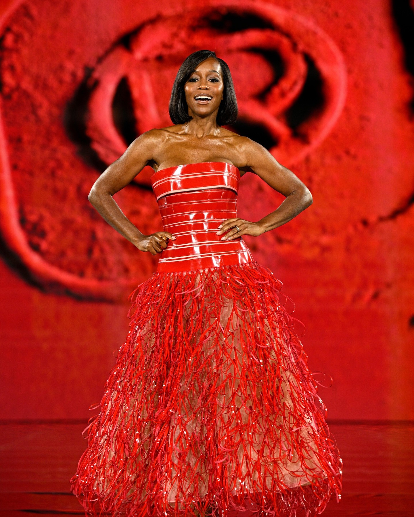 آجا نعومي كينغ بتصميم جورج شقرا (إنستغرام)