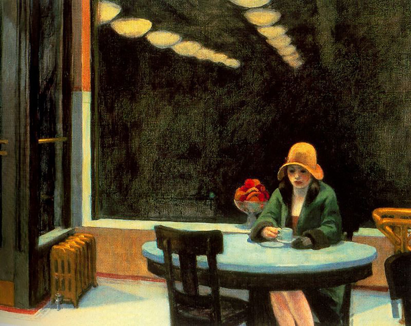 لوحة “أوتومات“ (1927) بريشة إدوارد هوبر.