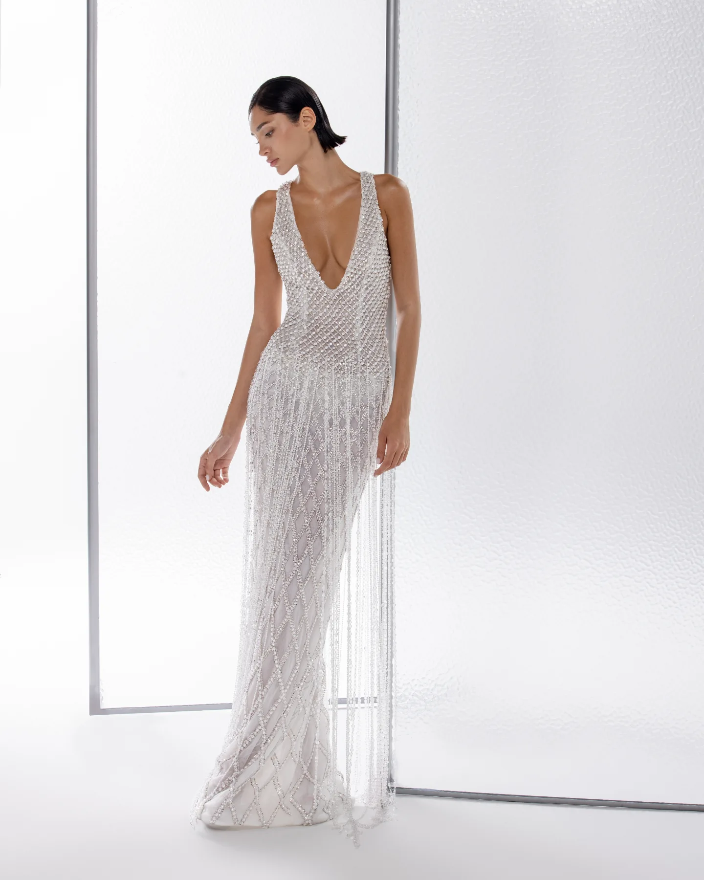 من مجموعة الوعد لربيع وصيف 2026 للمصمّم نجا سعادة (إنستغرام)