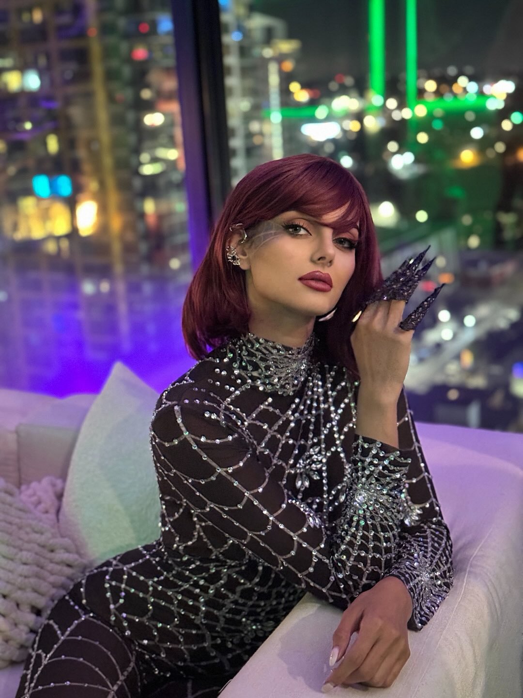 ماهلاغا جابري في هالووين (إنستغرام)