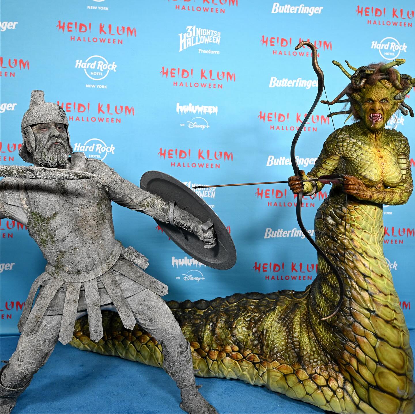 هايدي كلوم وزوجها بأزياء هالوين (إنستغرام)