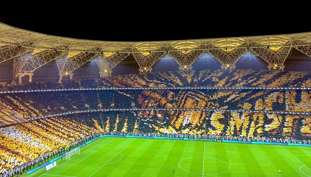 تيفو خيالي لجماهير الاتحاد ضد الشباب (فيديو)