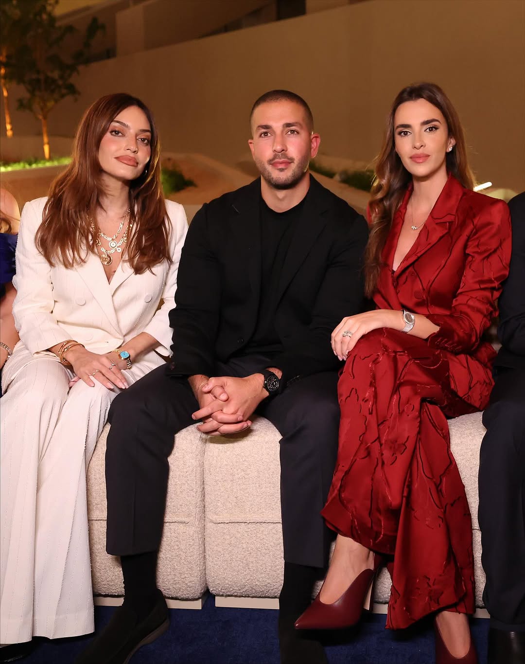 زين قطامي في حفل Piaget مع زوجها سيليو صعب في ابو ظبي إلى جانب كارن وازن (انستغرام)