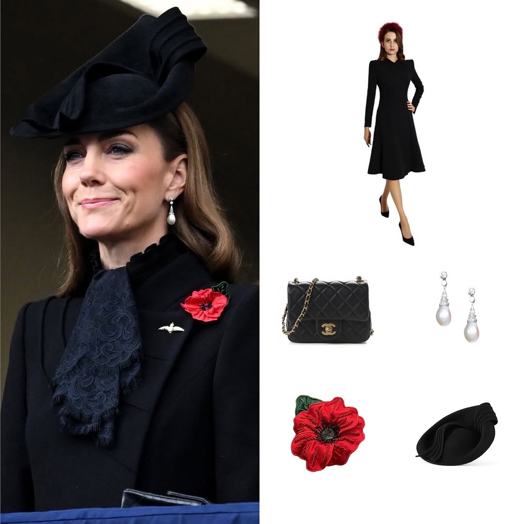 تفاصيل اطلالة كيت ميدلتون في المراسم الوطنية لإحياء الذكرى عند نصب