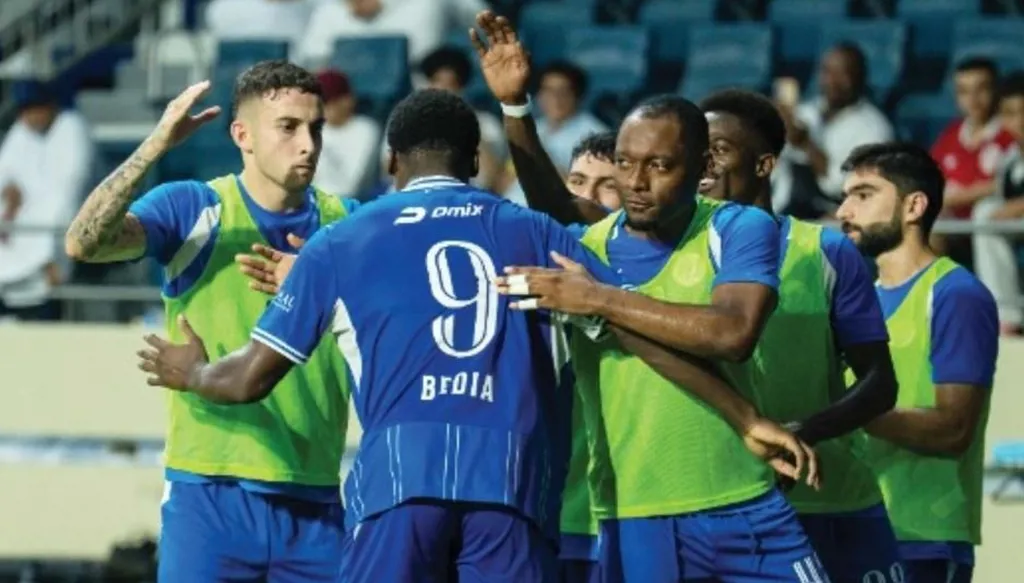 النصر يحقق فوزه الاول في الدوري الاماراتي لكرة القدم