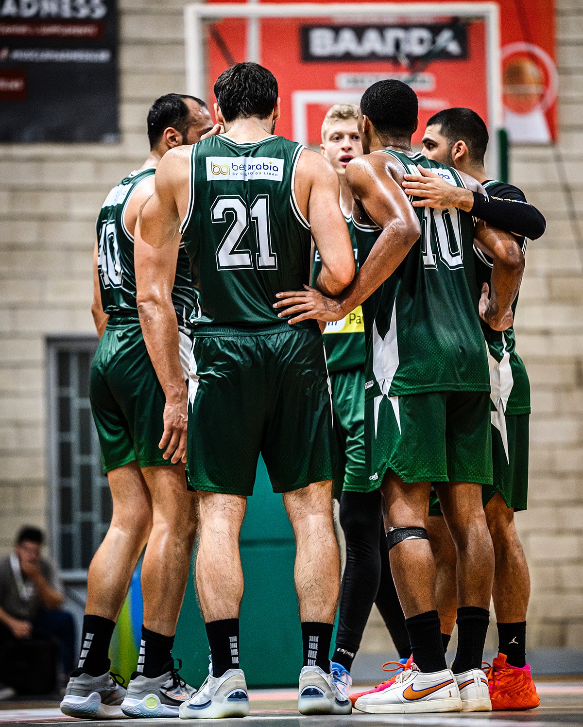 لاعبو نادي الحكمة بيروت. (فيسبوك)