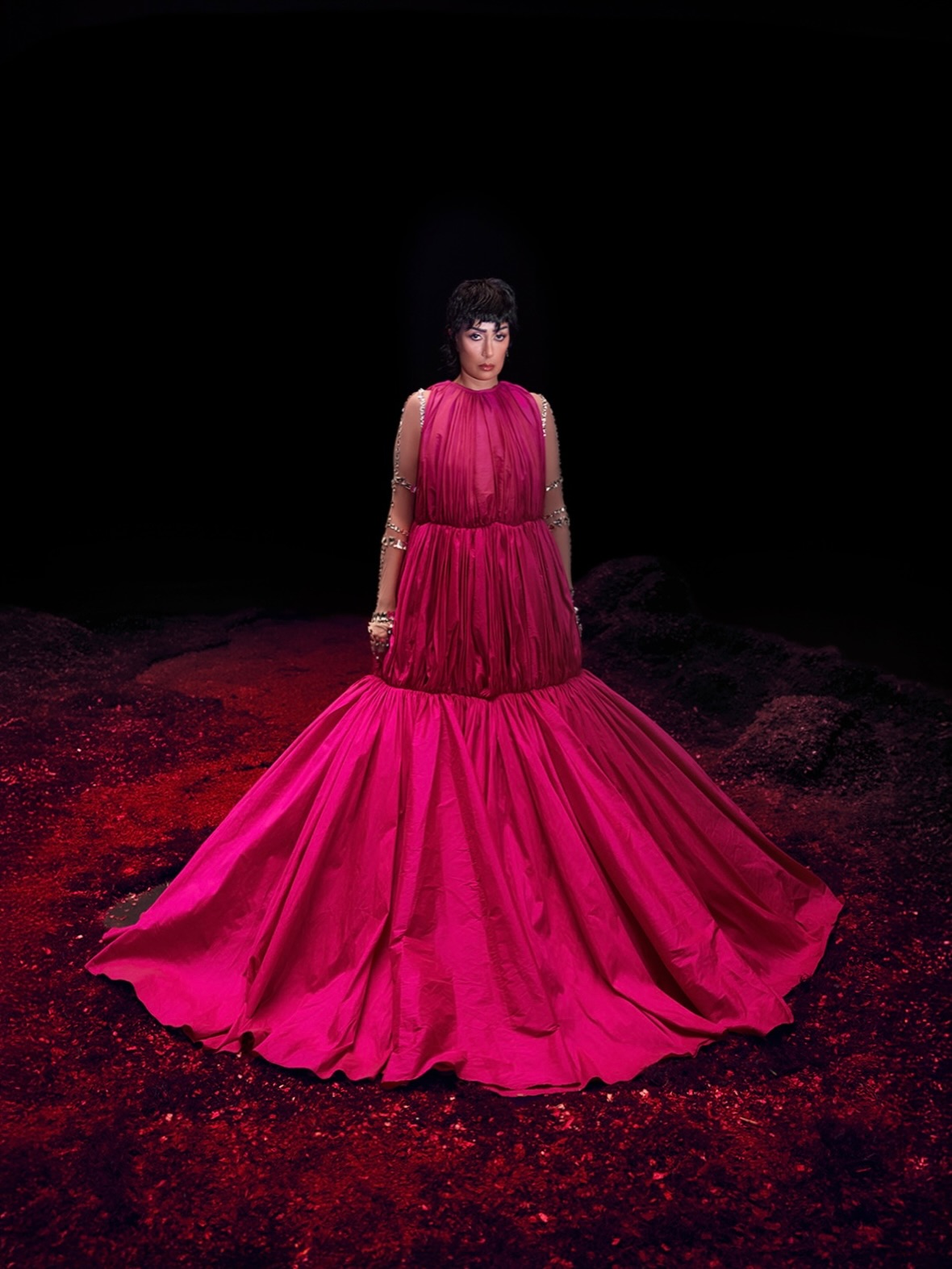 غادة عبد الرازق في مرحلة التحوّل Pupation (إنستغرام)