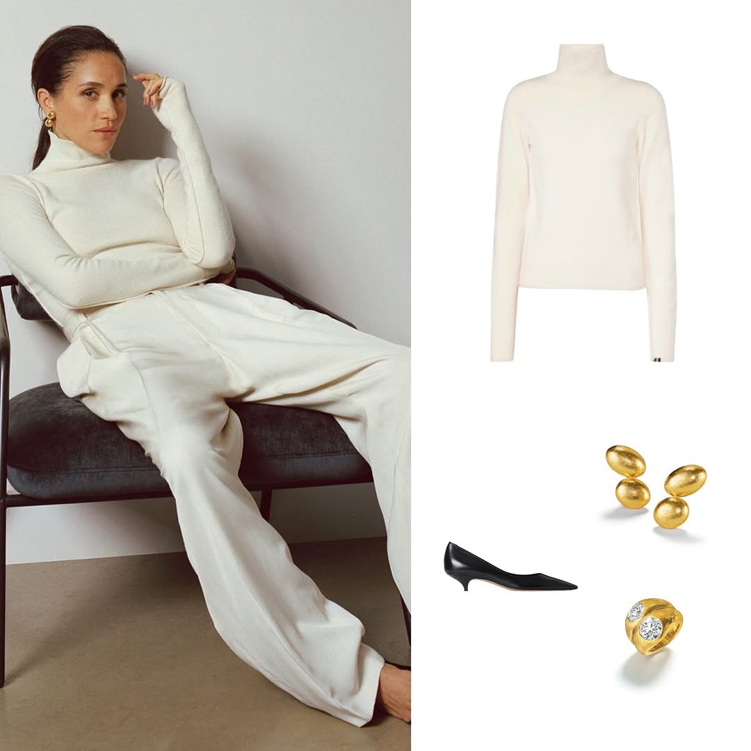 ميغان ماركل بإطلالة تريكو الأكثر رواجاً في شتاء 2026 (انيتغرام)