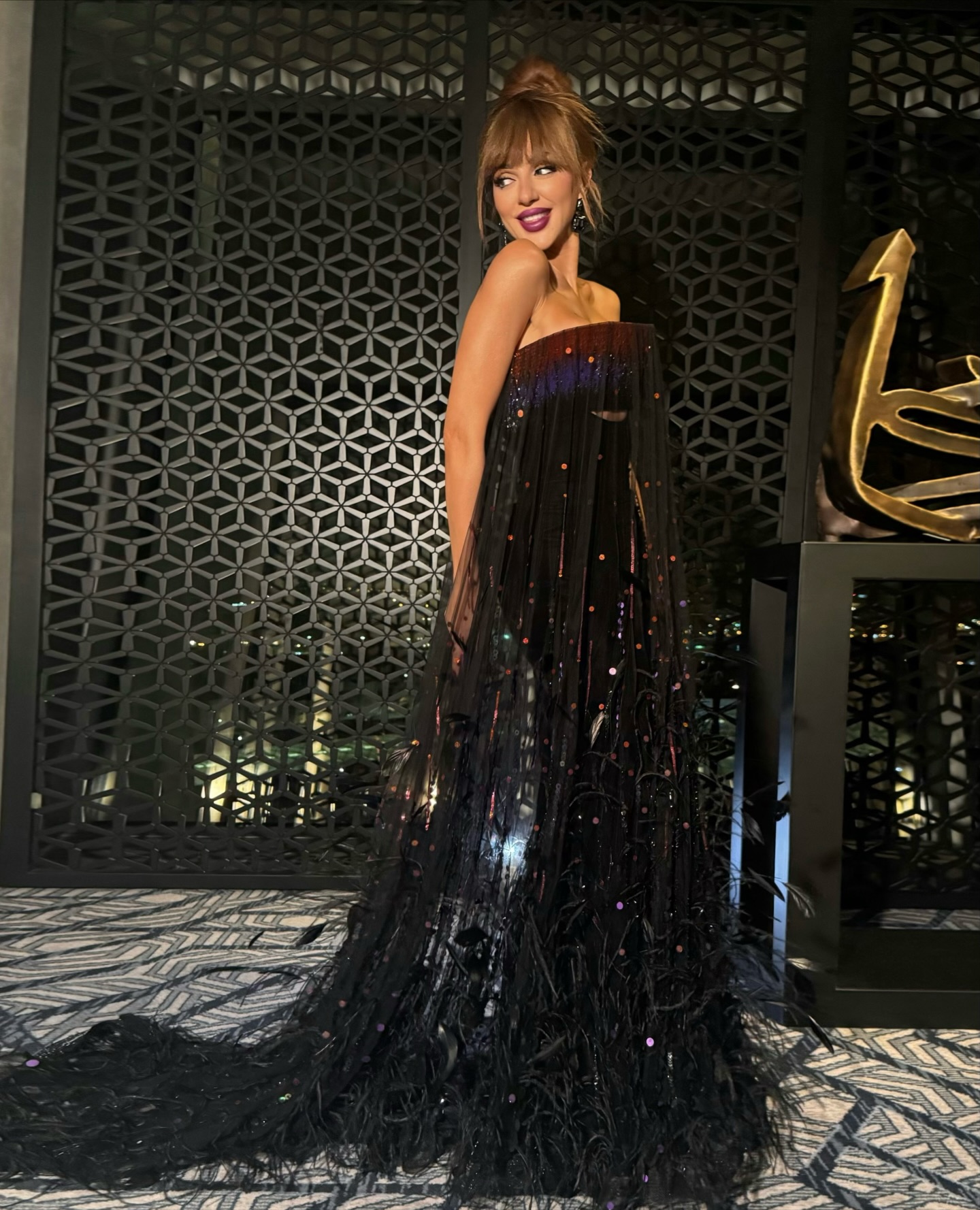 ميريام فارس في الكويت بتصميم إلياس ريغا (إنستغرام)