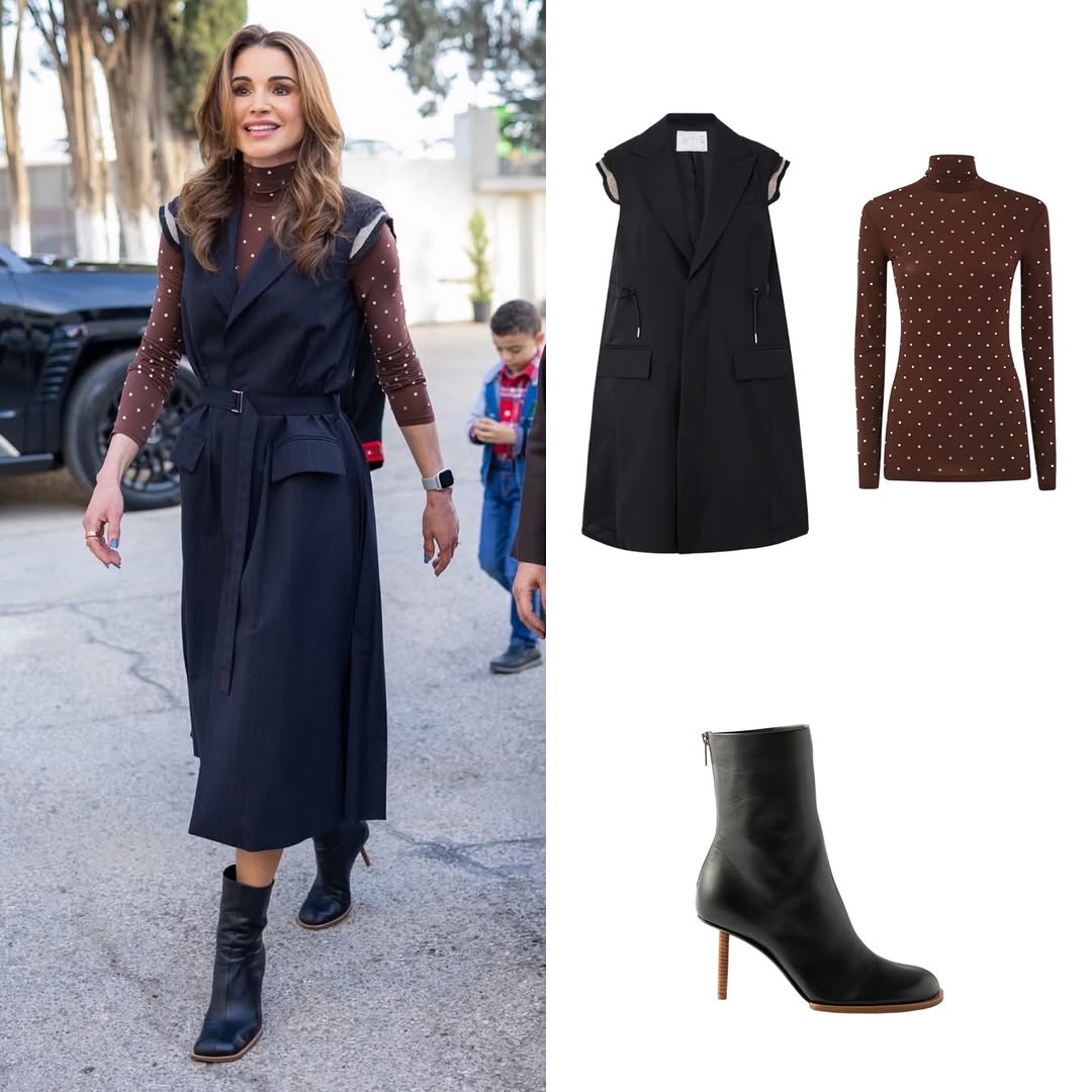 تفاصيل اطلالة الملكة رانيا العصرية في لقاء اطفال جمعية مار منصور الخيرية بعمان (انستغرام)