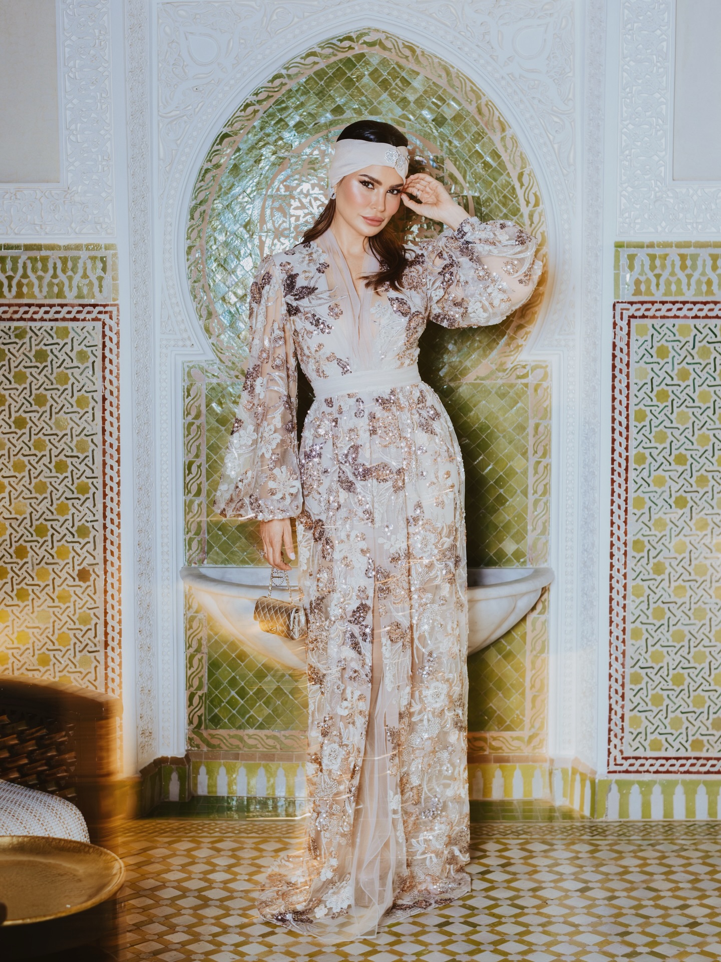 مريم الأبيض في مراكش بتصميم زهير مراد (إنستغرام)