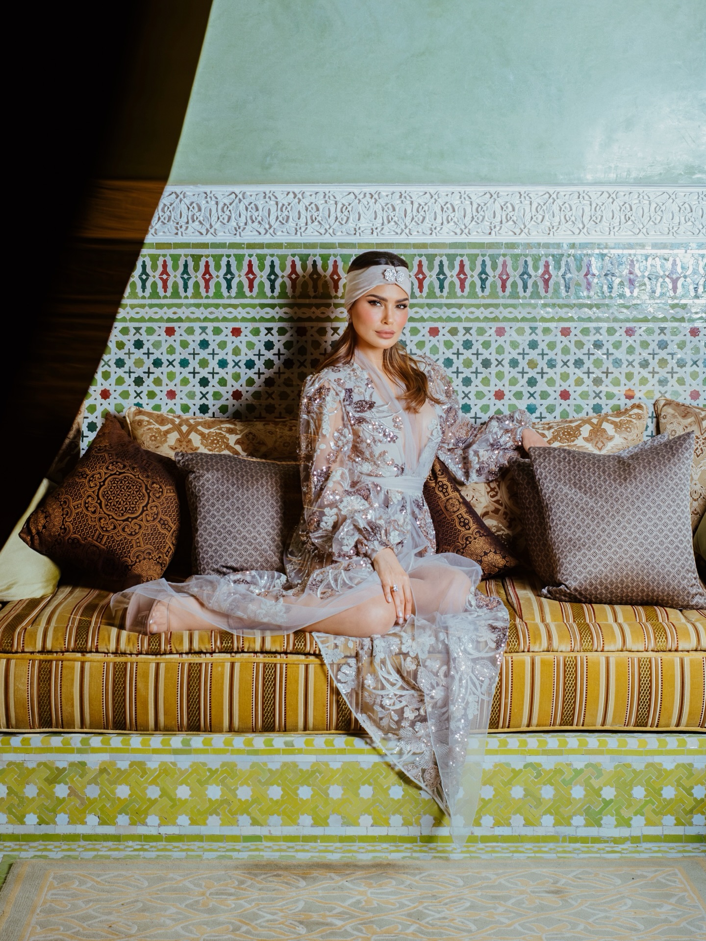 مريم الأبيض في مراكش بتصميم زهير مراد (إنستغرام)