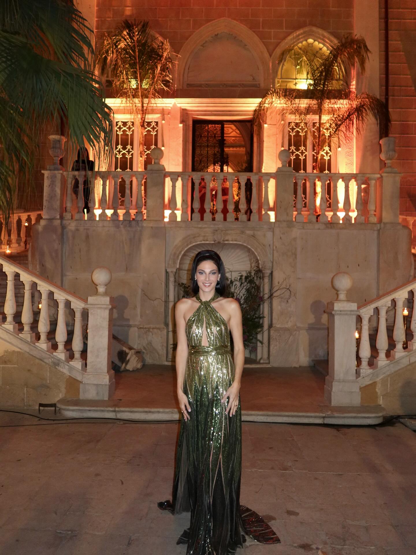 رزان جمّال بتصميم إيلي صعب (إنستغرام)