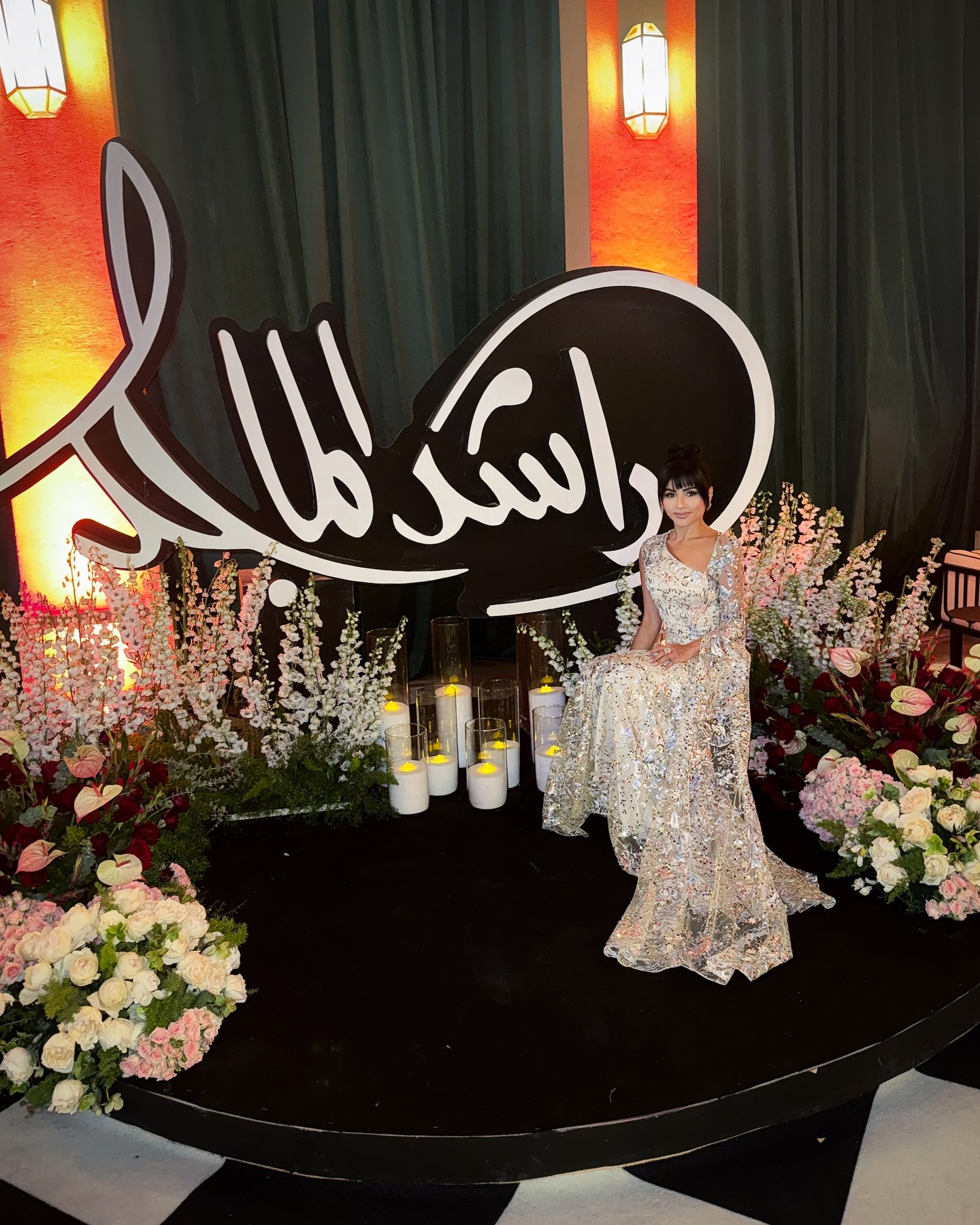 مهيرة عبد العزيز في حفل راشد الماجد بتصميم جيمي معلوف (إنستغرام)