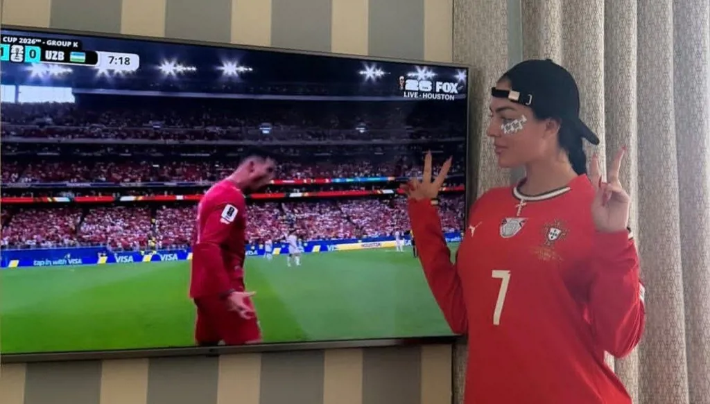 هكذا احتفلت جورجينا بتألق رونالدو أمام أوزبكستان في كأس العالم 2026