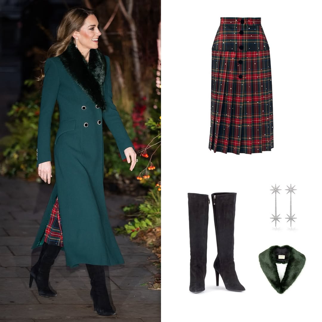 (تفاصيل اطلالة كيت ميدلتون المكررة في خدمة التراتيل (انستغرام