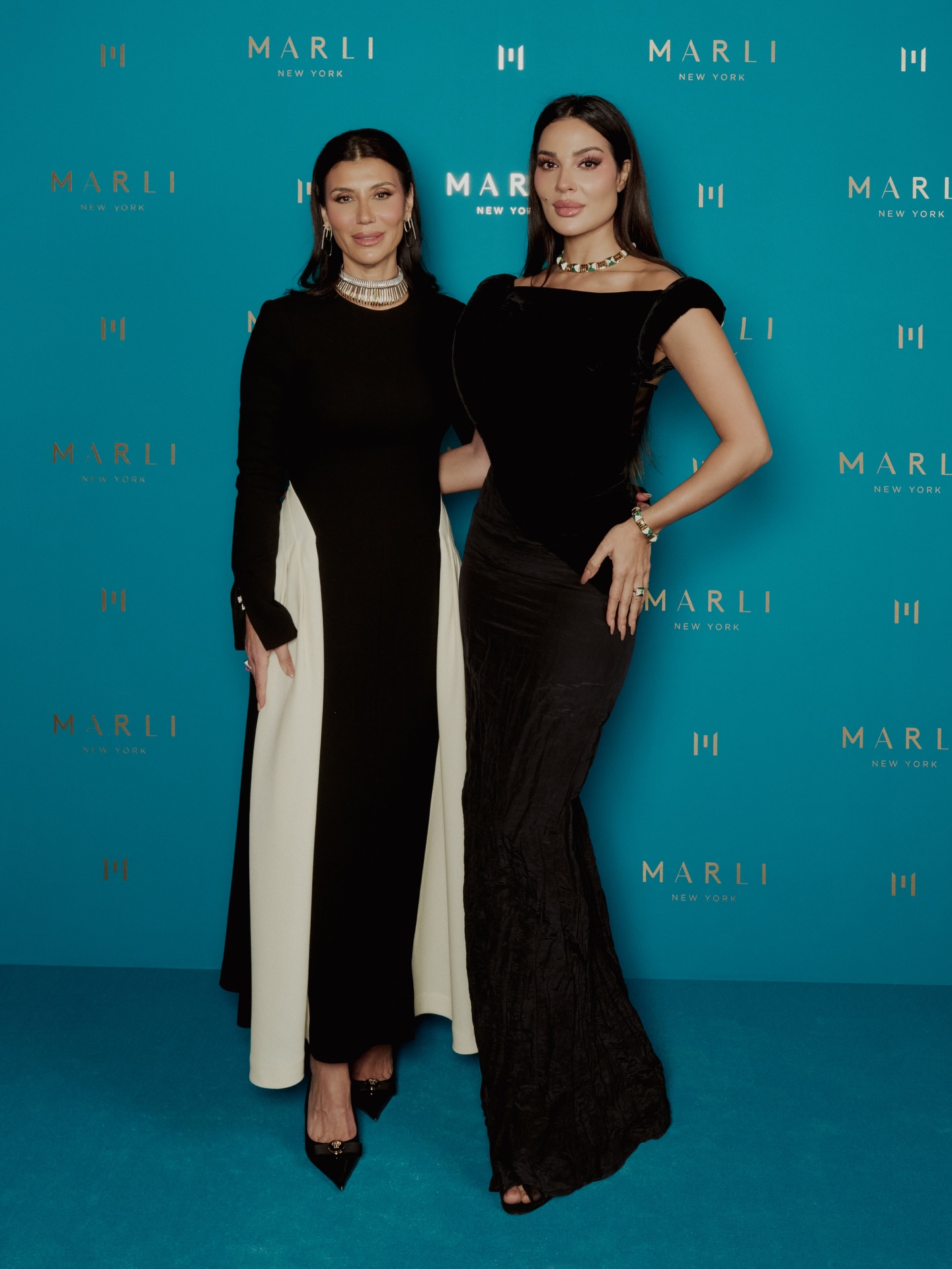 نادين نسيب نجيم ومارال أرتينيان مصمّمة مجوهرات مارلي نيويورك (إنستغرام)