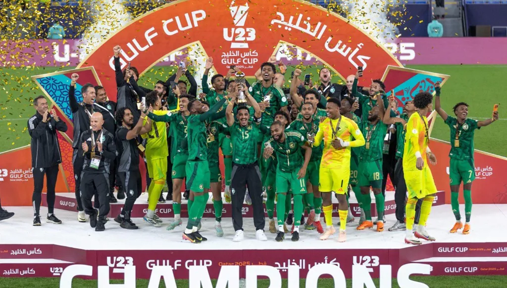 السعودية تتوّج بلقب كأس الخليج تحت 23 عاماً في قطر 2025