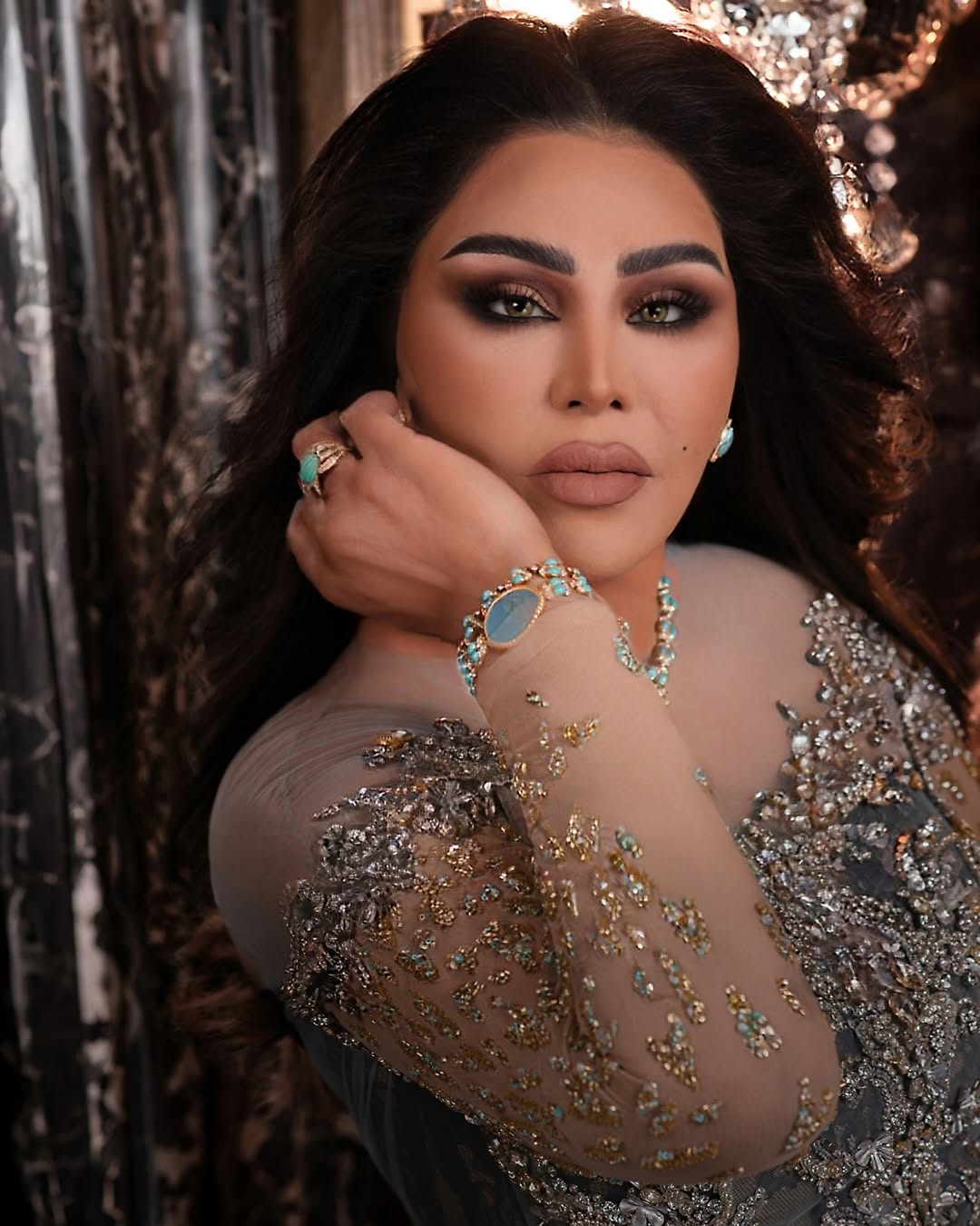 احلام الشامسي بفستان كوتور فخم (انستغرام)