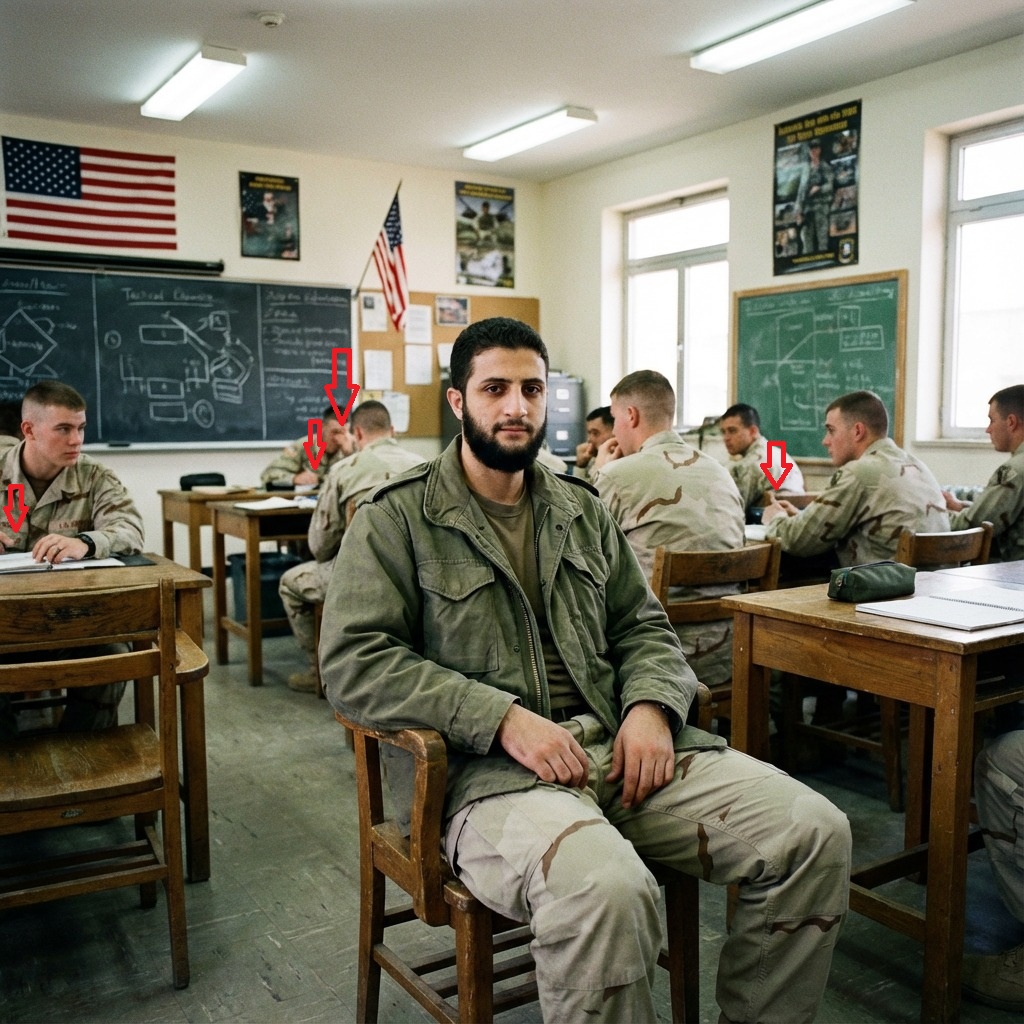 علامات الى الذكاء الاصطناعي اشرنا اليها بالاحمر