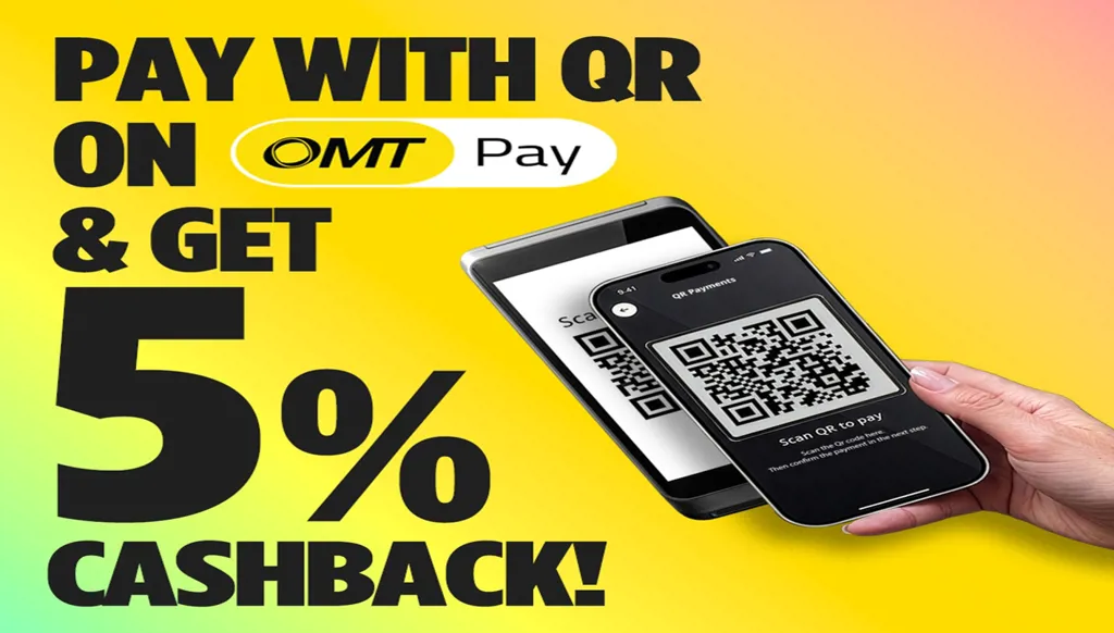 5% كاش باك مع تطبيق OMT Pay