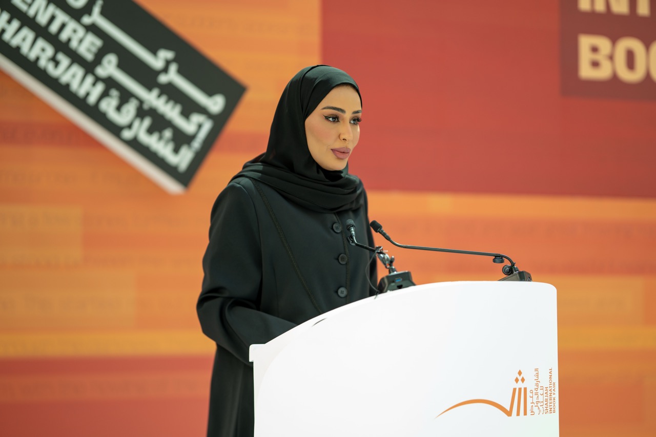 المنسقة العامة لمعرض الشارقة الدولي للكتاب خولة المجيني.