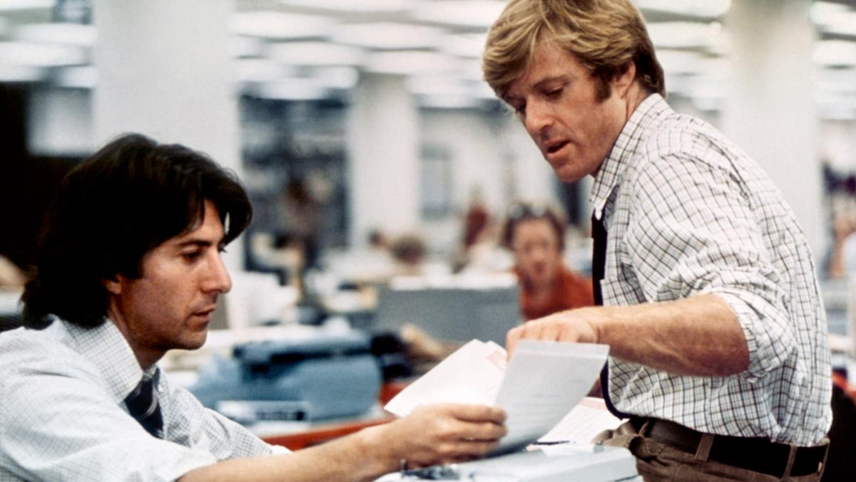 مع داستن هوفمان في ”كلّ رجال الرئيس“.