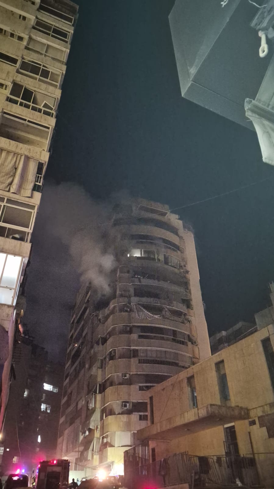 المبنى المستهدف في زقاق البلاط 