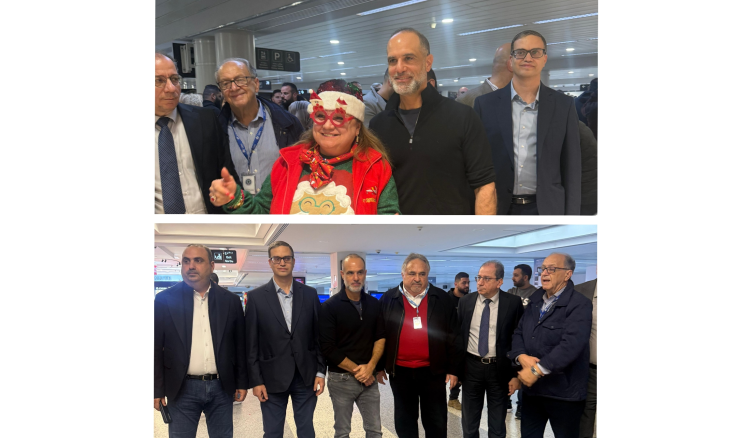 رسامني يجول في مطار رفيق الحريري عشية الميلاد (مواقع)