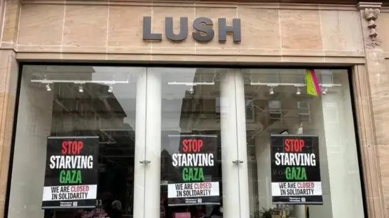 تضامن شركة Lush مع الشعب الفلسطيني (انترنت)