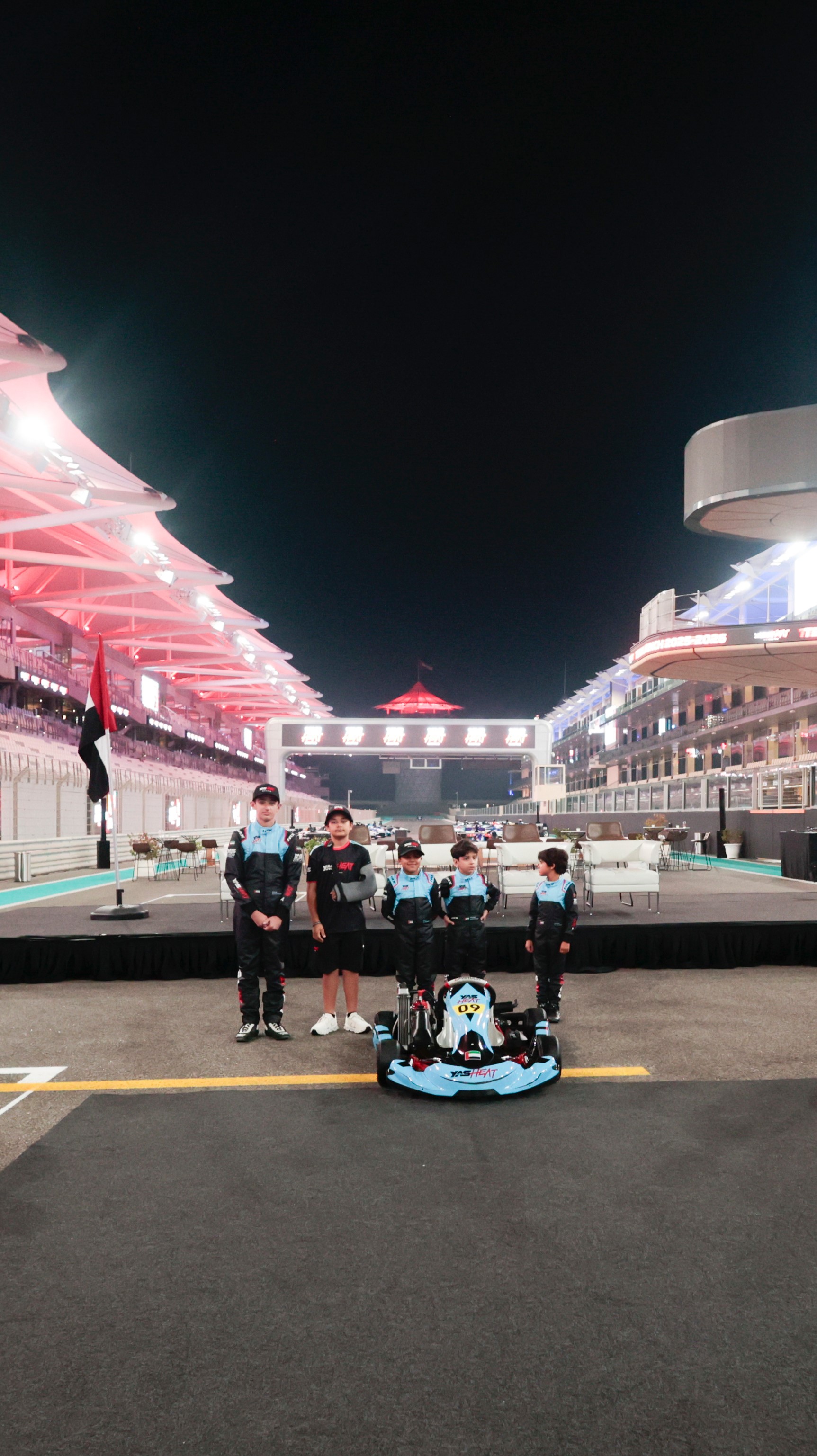 خلال إعلان فريق ياس هيت. (وكالات)